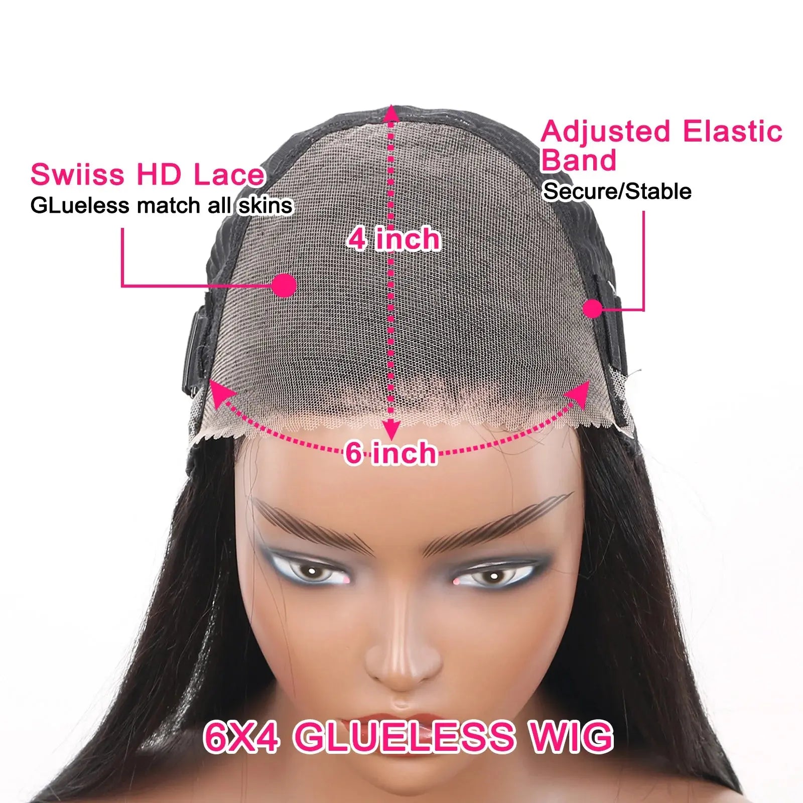 Glueless Kinky Straight Frontal Wigs 100% Human Hair Wear And Go Bob 12A Peruvain Hair Short Yaki Straight Wigs For Women OnSale Luxegan