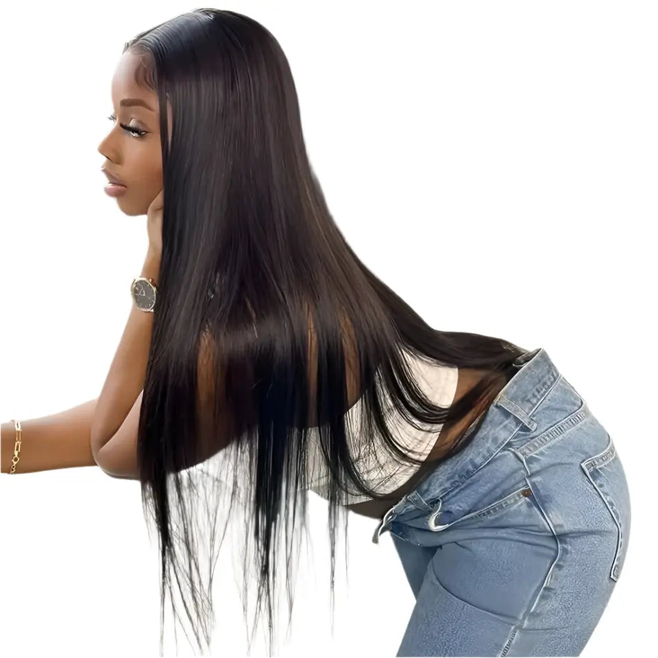 Glueless Ready To Wear Bone Straight Human Hair Wig Luxegan