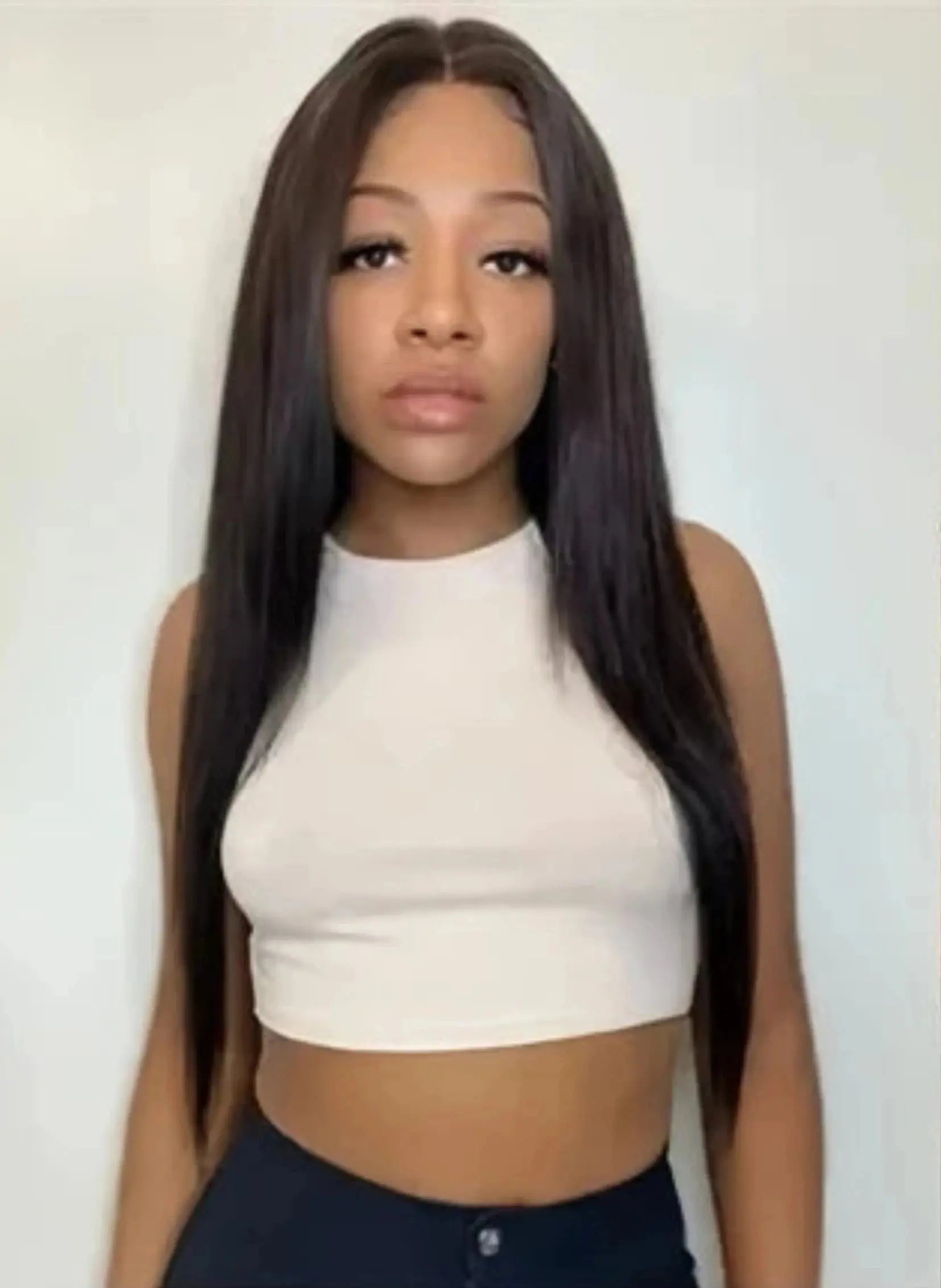 Glueless Ready To Wear Bone Straight Human Hair Wig Luxegan