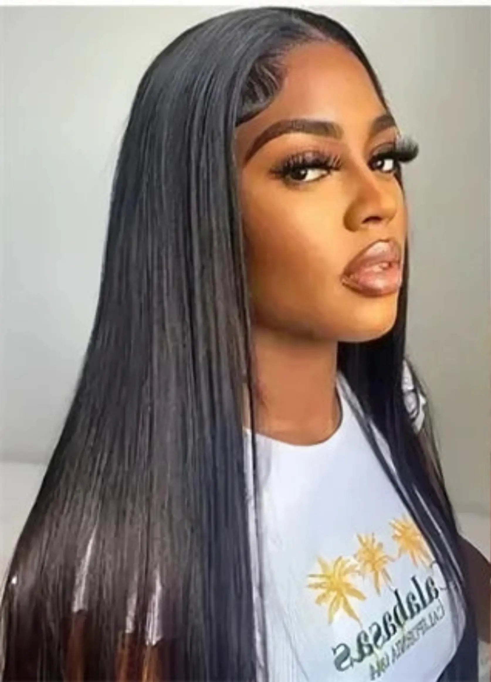 Glueless Ready To Wear Bone Straight Human Hair Wig Luxegan