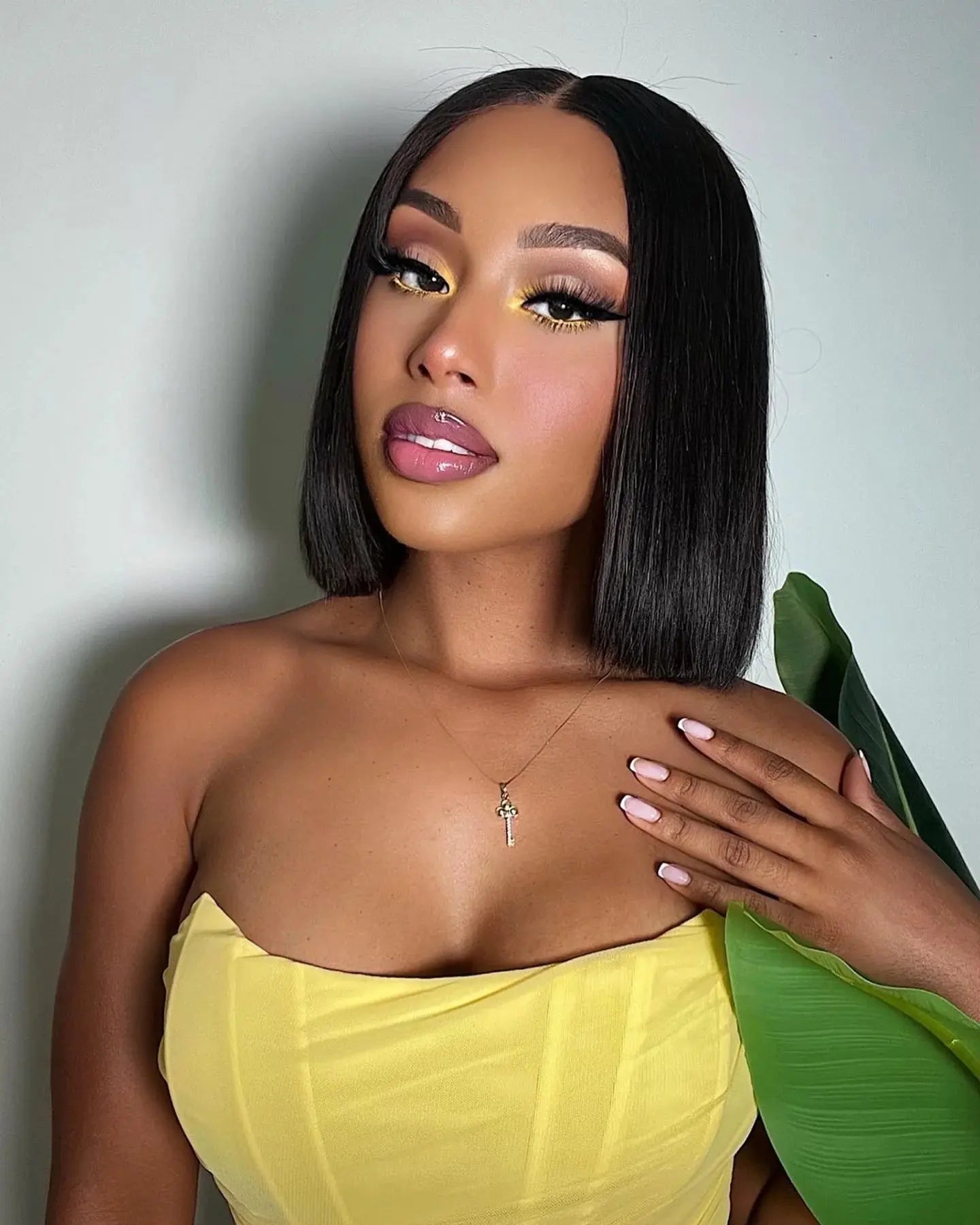 Glueless | Bob | Human Hair | Ready To Wear | Bone Straight | Transparent 4x4 Lace Closure Wig Luxegan