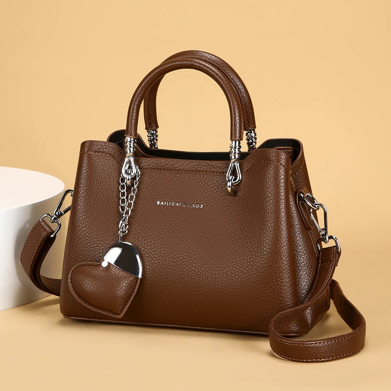 High-Quality Fashionable Women’s Handbag | Lightweight PU Leather Shoulder Bag | Luxurious Designer Ladies Crossbody | Versatile All-Season Fashion Purse with ZIP Closure Luxegan