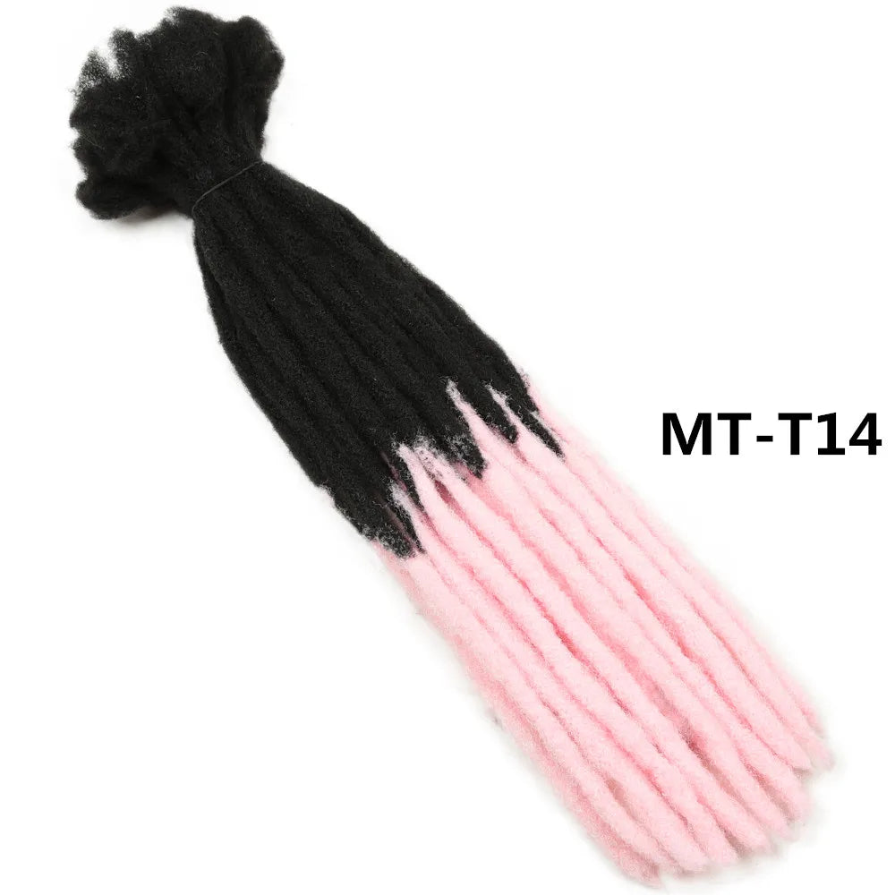 22" Dreadlocks Crochet Hair Braids | Ombre Synthetic Extensions | Reggae & Hip Hop Style Luxegan