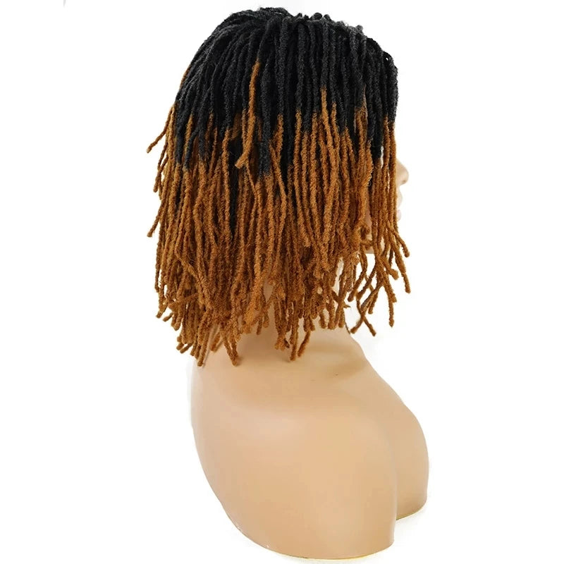 10" Braided Bob Wig | Afro Dreadlock Wig | Curly Ends | Synthetic Crochet Wig | Cosplay