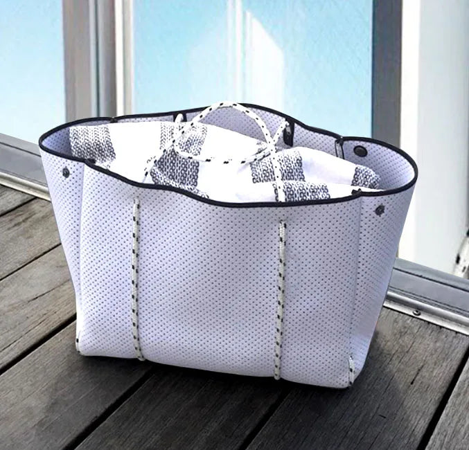 Luxury Lightweight Neoprene Tote | Versatile Shopping Shoulder Bag | Women’s Casual Fashion Crossbody & Handbag Luxegan