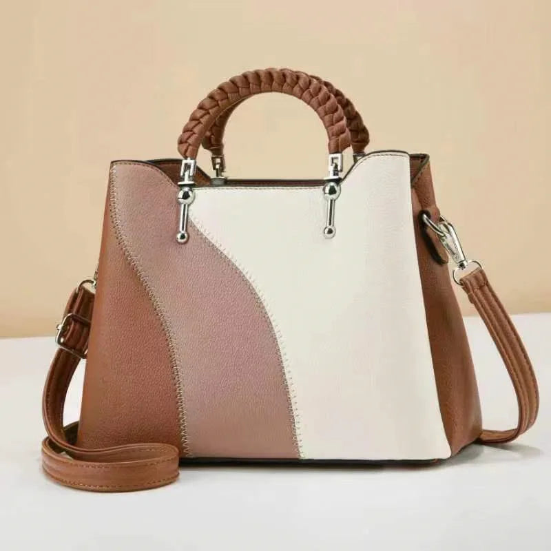 New Trendy Large Capacity Handbag | Versatile Single Shoulder & Crossbody Bag for Women | Premium PU Leather Daily Messenger Bag | Fashionable Class & Work Tote (Model BTL-18379-SLQ) Luxegan