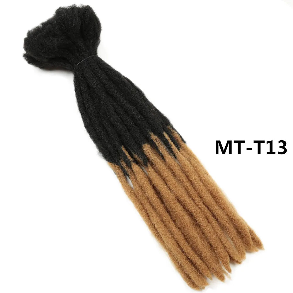 22" Dreadlocks Crochet Hair Braids | Ombre Synthetic Extensions | Reggae & Hip Hop Style Luxegan