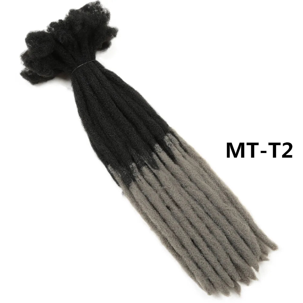 22" Dreadlocks Crochet Hair Braids | Ombre Synthetic Extensions | Reggae & Hip Hop Style Luxegan