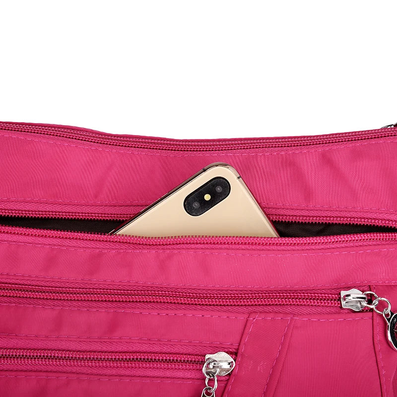 Waterproof Nylon Oxford Crossbody Bag | Large Capacity Handbag Luxegan