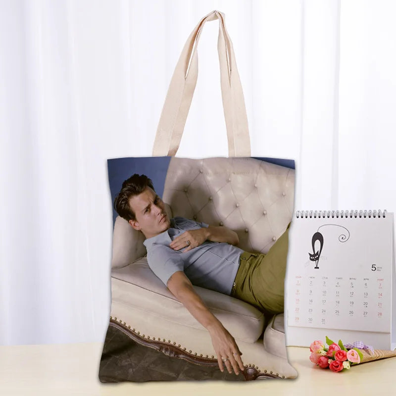 Cotton Canvas Cartoon Tote Bag | Soft Eco-Friendly Foldable Shopper Luxegan