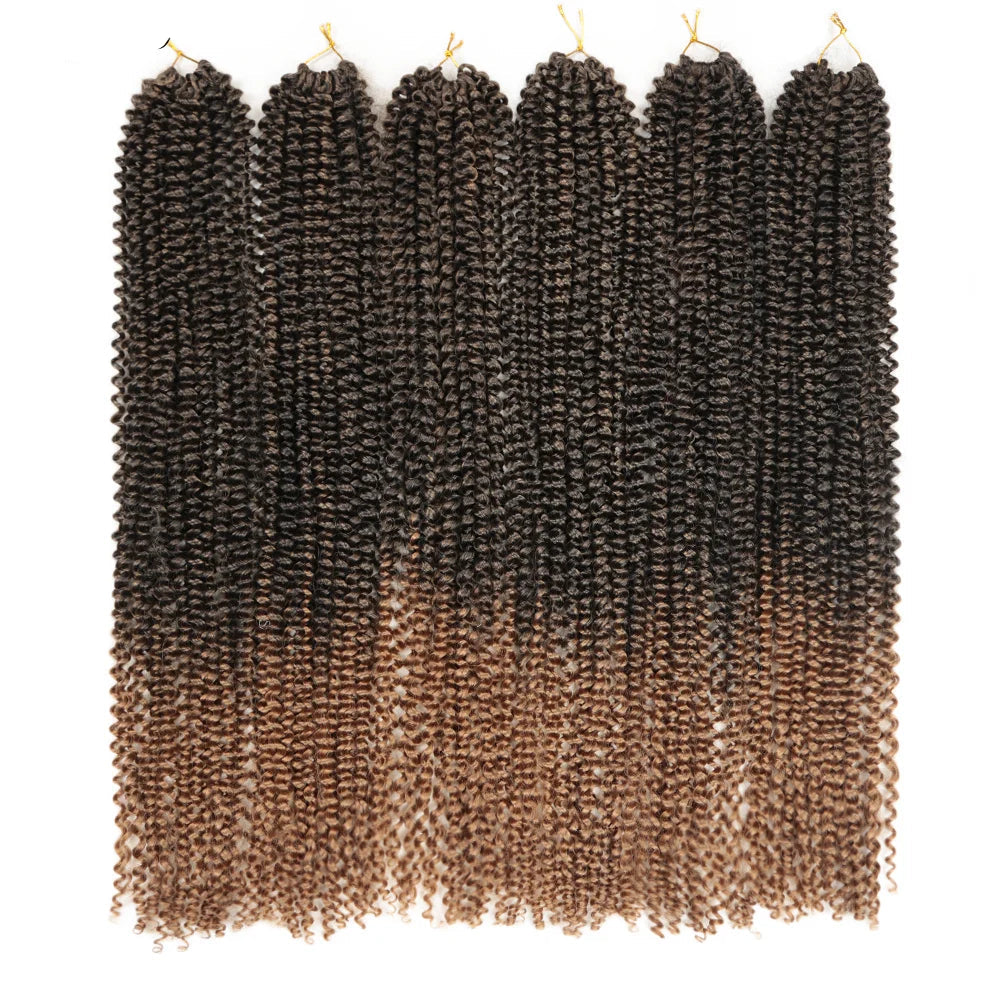 30" Passion Twist Crochet Hair - Ombre - Pre-Looped - 16 Strands/Pack - Synthetic