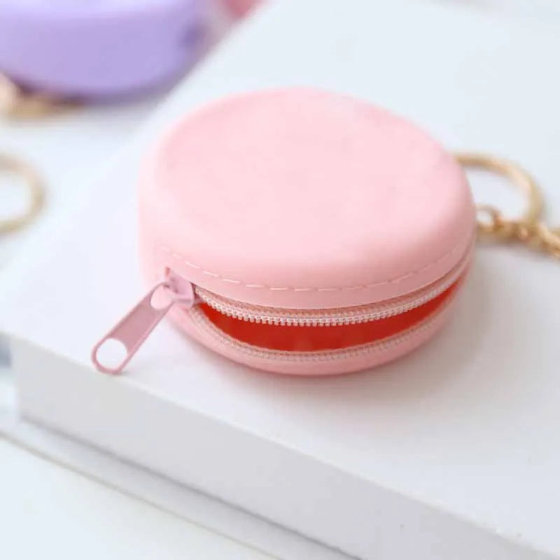 Cute Solid Color Silicone Coin Purse | Mini Cylindrical Clutch Pouch Luxegan