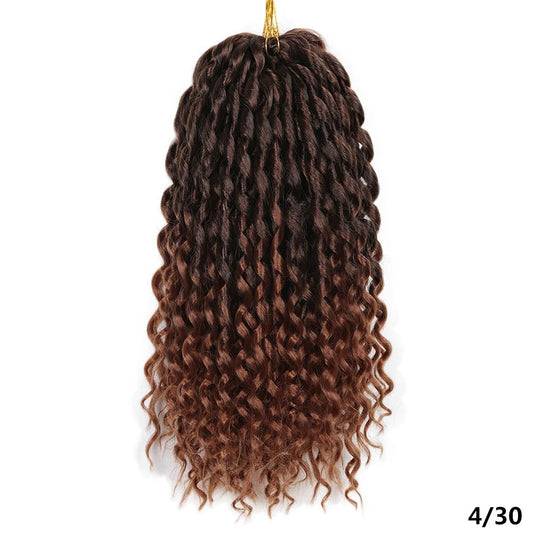 16" Loose Deep Wave Twist Crochet Hair | Ombre Braiding Extensions Luxegan