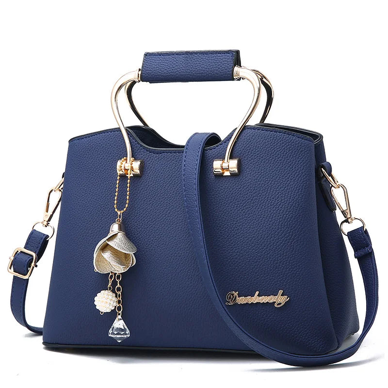 New Luxury Women's PU Leather Handbag | National Style Large Capacity Travel Bag | Premium Single Strap Shoulder Bag | Elegant Zippered Women's Tote (Model BTL-7791) Luxegan
