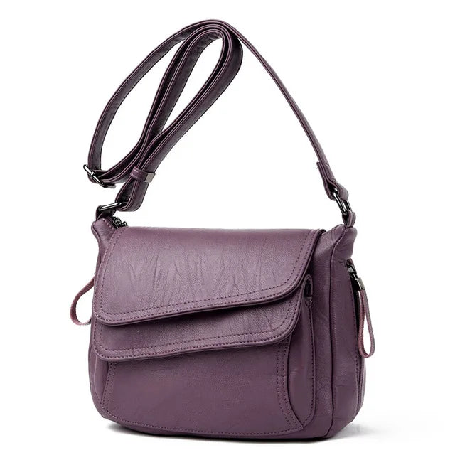 Luxury Designer Genuine Sheepskin Handbag | High-Quality Soft Leather Shoulder Bag | Large Capacity Casual Tote & Messenger Bag | Elegant Multi-Compartment Women's Purse (Model 54022) Luxegan