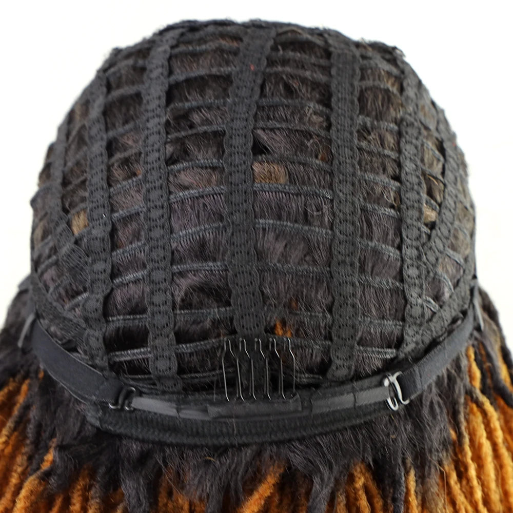 10" Braided Bob Wig | Afro Dreadlock Wig | Curly Ends | Synthetic Crochet Wig | Cosplay