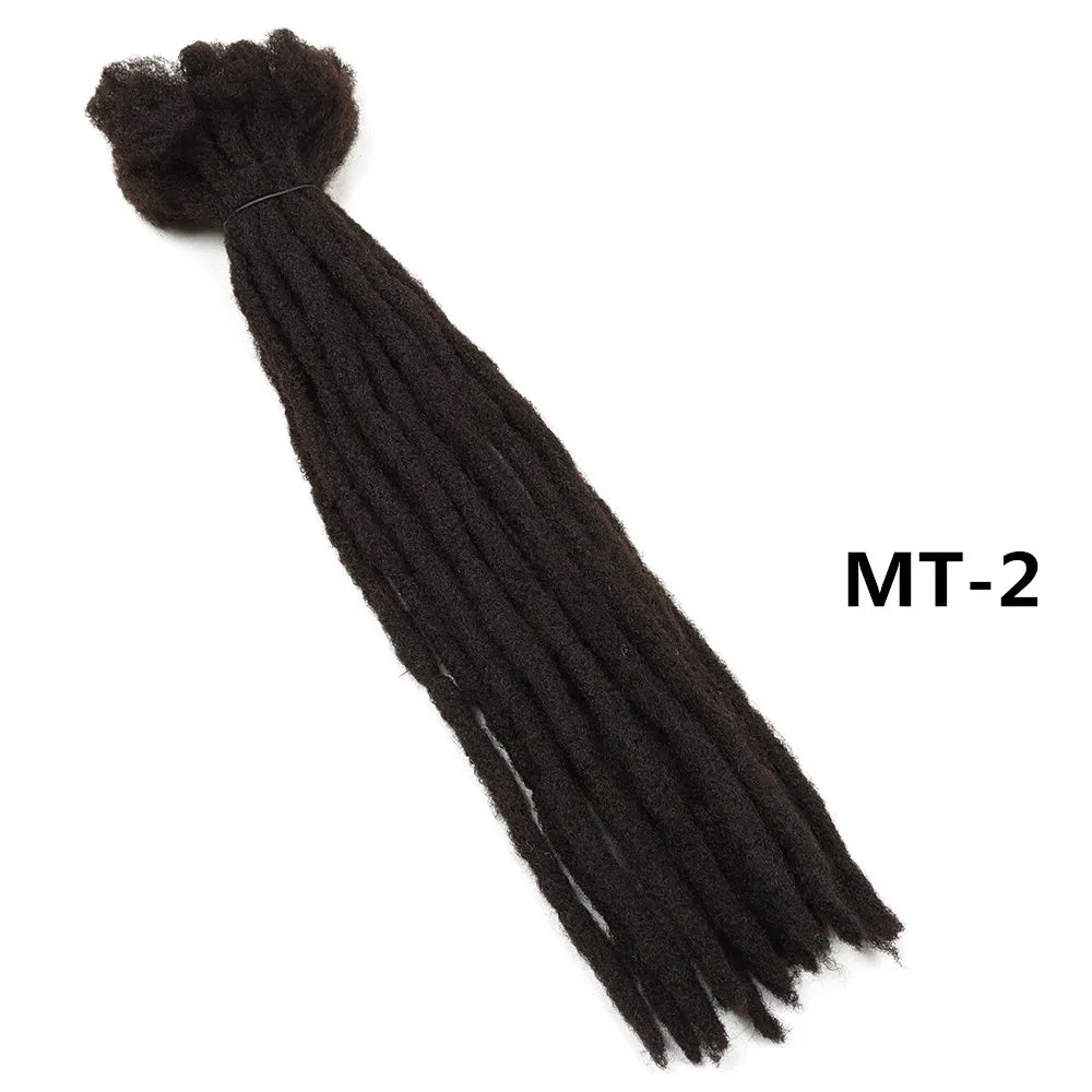 22" Dreadlocks Crochet Hair Braids | Ombre Synthetic Extensions | Reggae & Hip Hop Style Luxegan