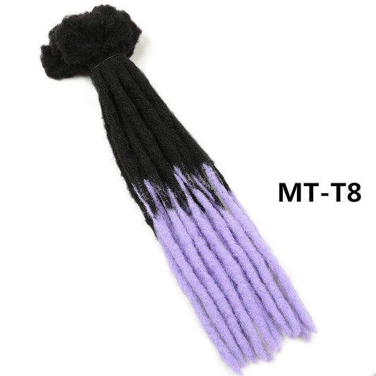 22" Dreadlocks Crochet Hair Braids | Ombre Synthetic Extensions | Reggae & Hip Hop Style Luxegan