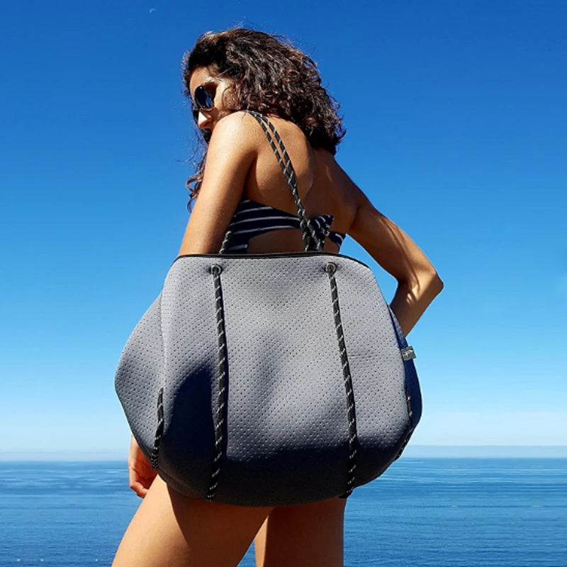 Luxury Lightweight Neoprene Tote | Versatile Shopping Shoulder Bag | Women’s Casual Fashion Crossbody & Handbag Luxegan