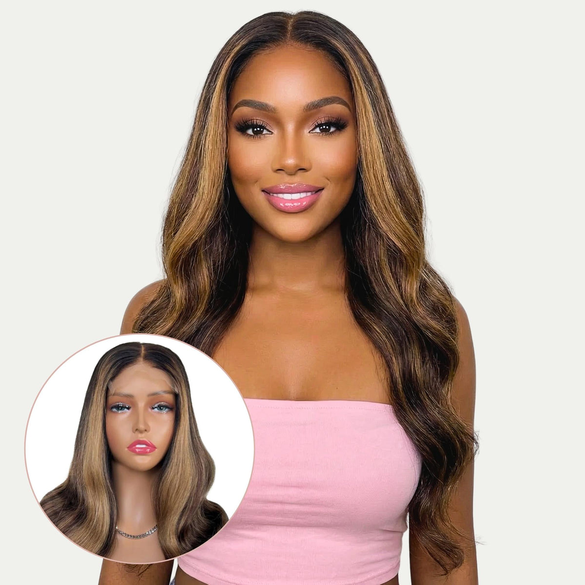 Harper Glueless 5x5 HD Lace Professionally Colored 100% Human Hair Closure Wig Luxegan