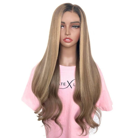 Hazel Glueless 5x5 HD Lace Professionally Colored 100% Human Hair Closure Wig Luxegan
