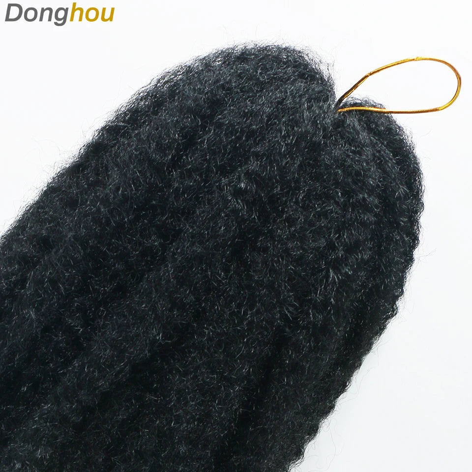 18" Marley Hair for Braids | Afro Kinky Ombre Braiding Hair | Kanekalon Extensions | 30 Strands/Pack Luxegan