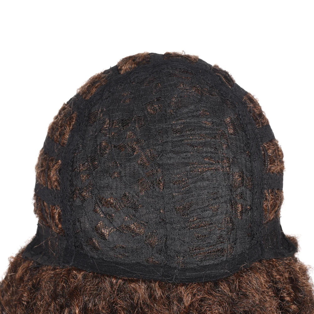 YUNRONG Dreadlock Wig For Black Women 16 inch High Temperature Fiber Dreadlock Ombre Burg Crochet Twist Hair Luxegan