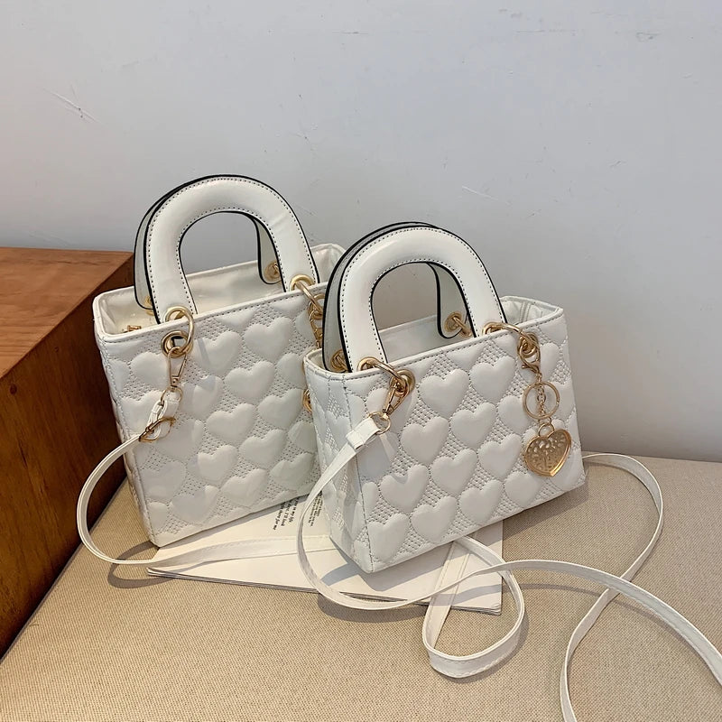 Women's Brand Luxury Quilted Square Handle Bag | High-Quality Classic Tote & Crossbody Luxegan