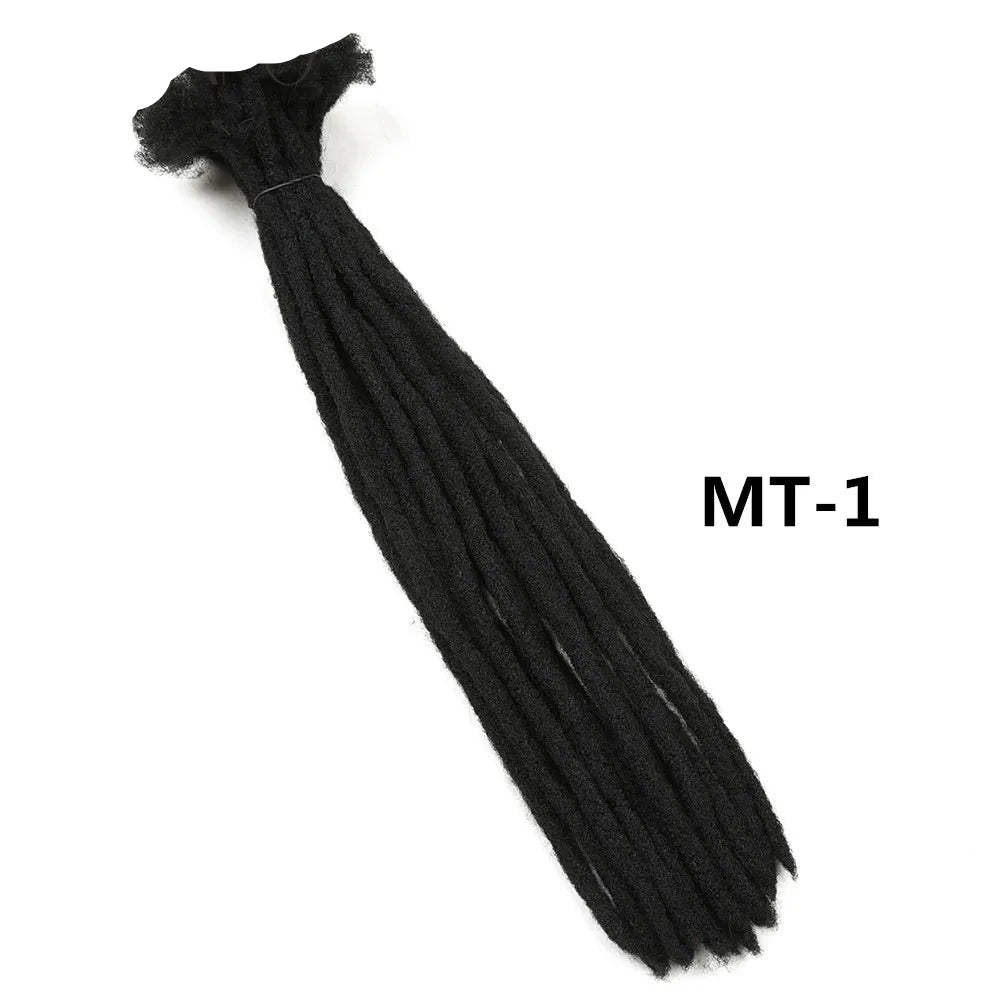 22" Dreadlocks Crochet Hair Braids | Ombre Synthetic Extensions | Reggae & Hip Hop Style Luxegan