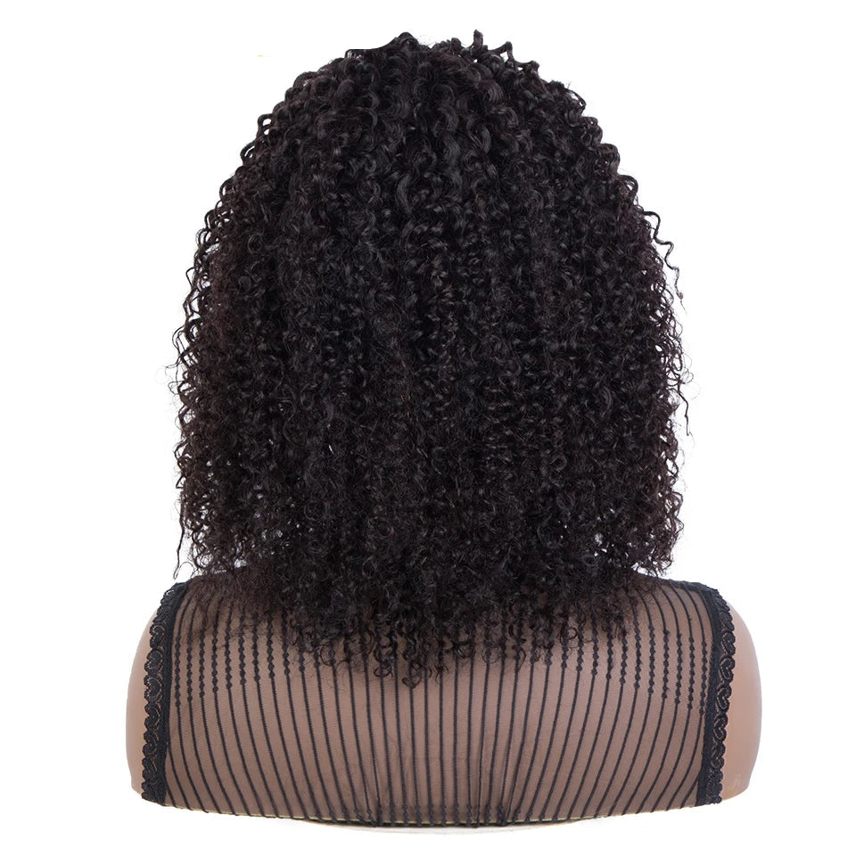 Brazilian Curly Headband Wig | Glueless Jerry Curl Remy Human Hair (Full Machine Made, Beginner Friendly) Luxegan