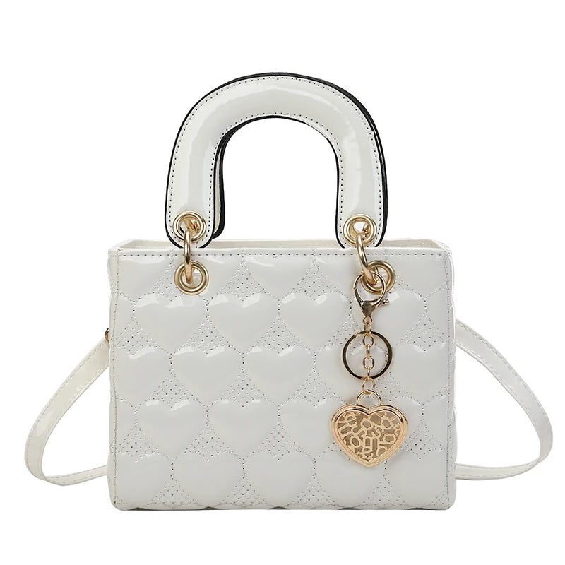 Women's Brand Luxury Quilted Square Handle Bag | High-Quality Classic Tote & Crossbody Luxegan