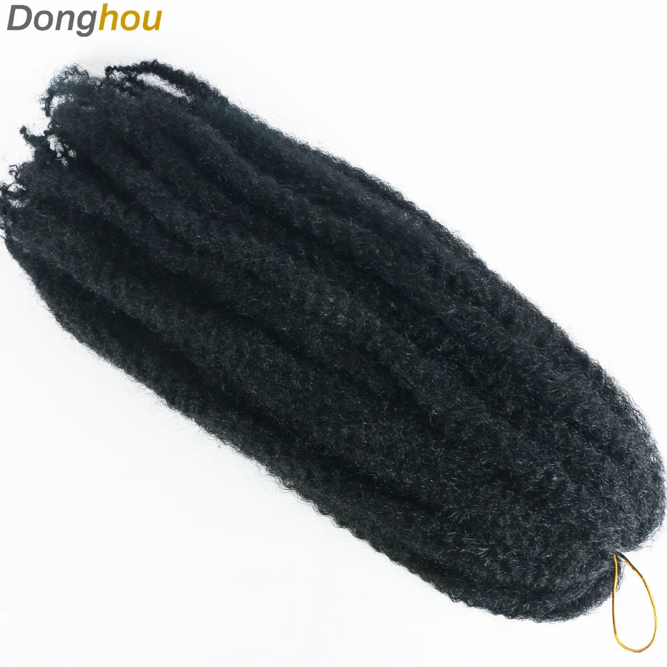 18" Marley Hair for Braids | Afro Kinky Ombre Braiding Hair | Kanekalon Extensions | 30 Strands/Pack Luxegan