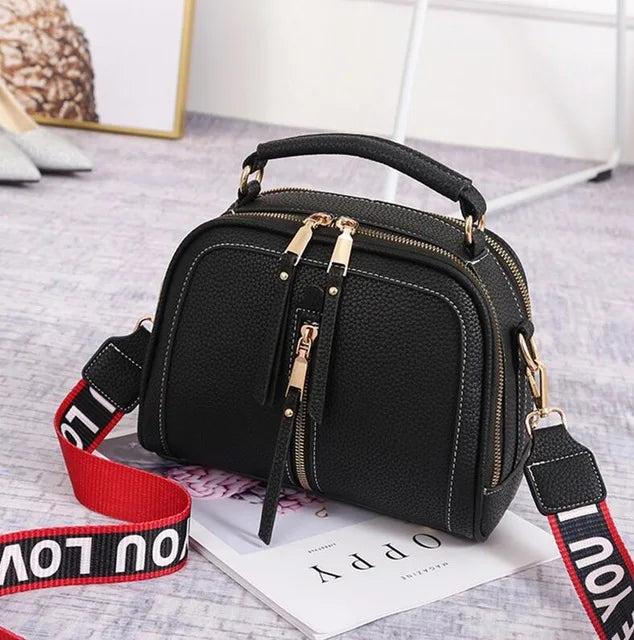 Fashion Stitching Shoulder Bag for Women | PU Leather Luxury Crossbody Bag with New Chains (Square Bag, Lady Purse) Luxegan