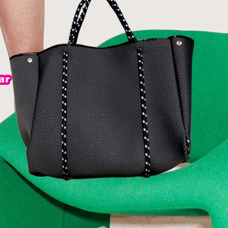 Luxury Lightweight Neoprene Tote | Versatile Shopping Shoulder Bag | Women’s Casual Fashion Crossbody & Handbag Luxegan