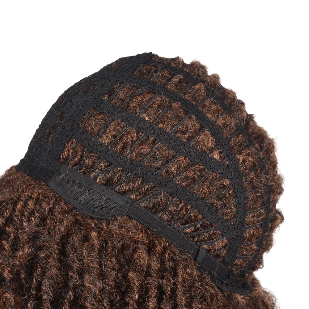YUNRONG Dreadlock Wig For Black Women 16 inch High Temperature Fiber Dreadlock Ombre Burg Crochet Twist Hair Luxegan