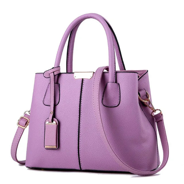 New Luxury Designer Brand Bags for Women | Fashion Soft PU Leather Handbags | Solid Color Shoulder Purse Tote
