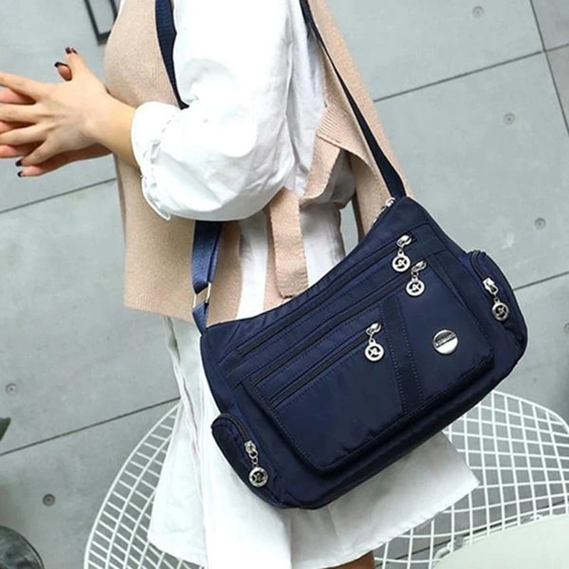 Waterproof Nylon Oxford Crossbody Bag | Large Capacity Handbag Luxegan
