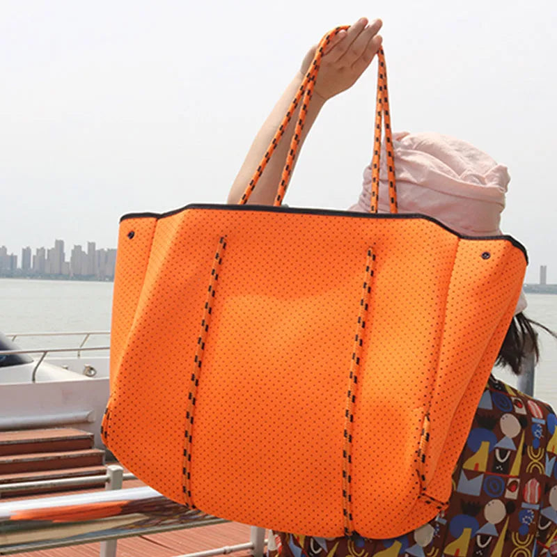 Luxury Lightweight Neoprene Tote | Versatile Shopping Shoulder Bag | Women’s Casual Fashion Crossbody & Handbag Luxegan