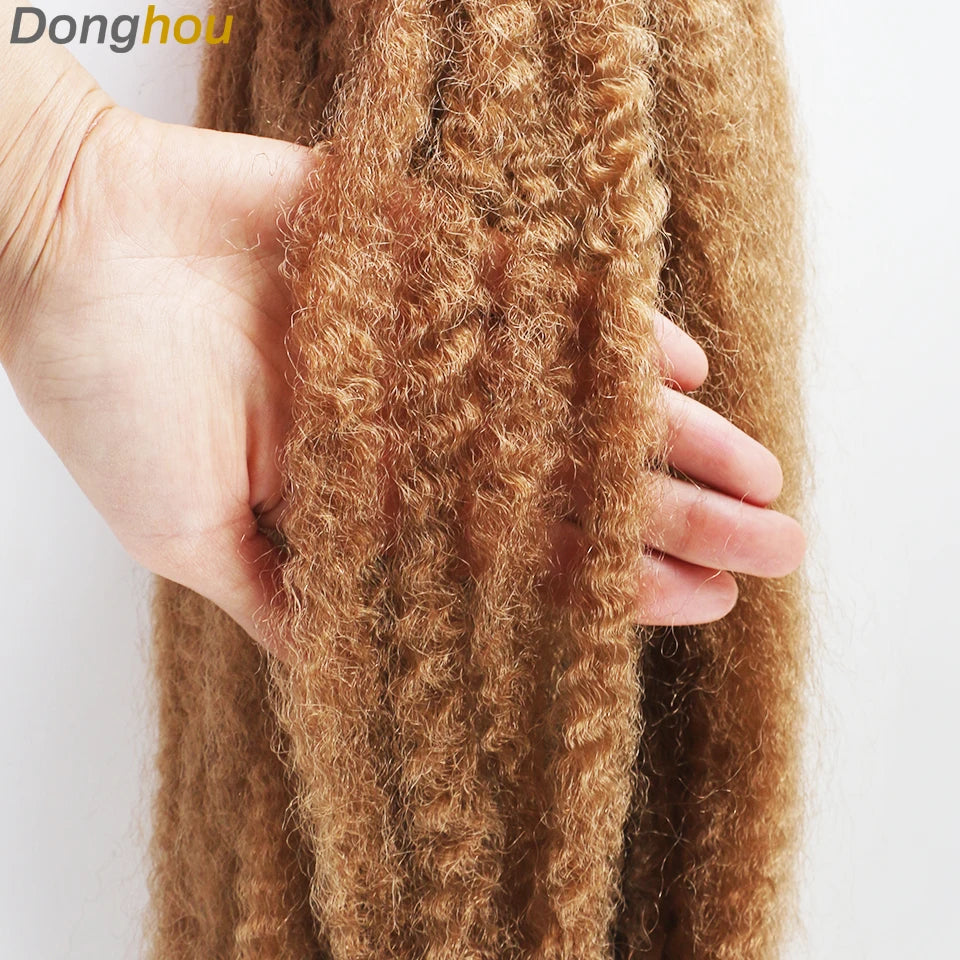 18" Marley Hair for Braids | Afro Kinky Ombre Braiding Hair | Kanekalon Extensions | 30 Strands/Pack Luxegan