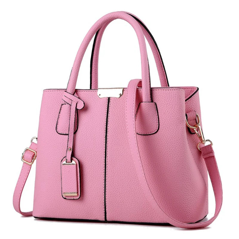 New Luxury Designer Brand Bags for Women | Fashion Soft PU Leather Handbags | Solid Color Shoulder Purse Tote
