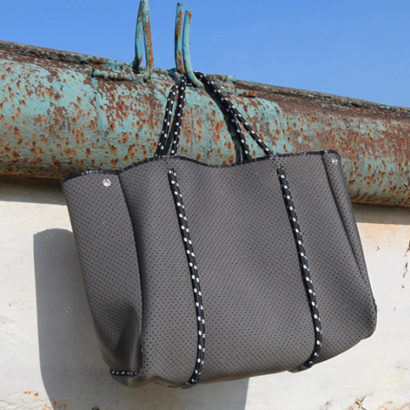 Luxury Lightweight Neoprene Tote | Versatile Shopping Shoulder Bag | Women’s Casual Fashion Crossbody & Handbag Luxegan