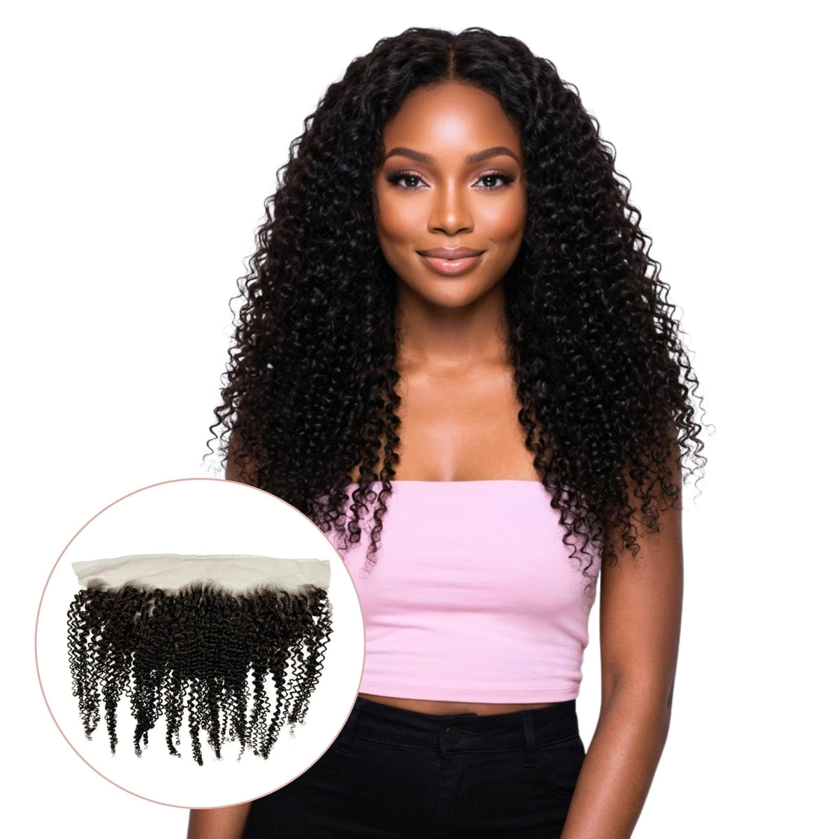 Jerry Curl 13x4 HD Lace Human Hair Frontal