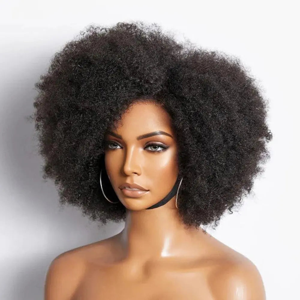 Kinky Curly Afro Short Bob Human Hair Luxegan