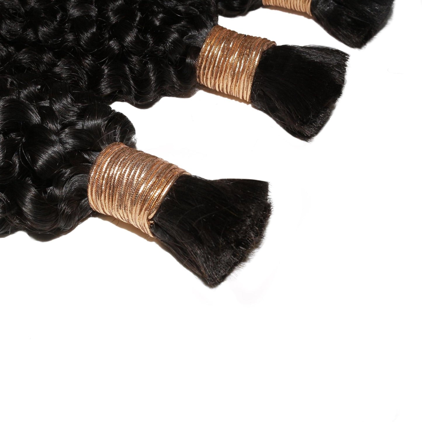 Kinky Curly Bulk 100% Human Braiding Hair Luxegan