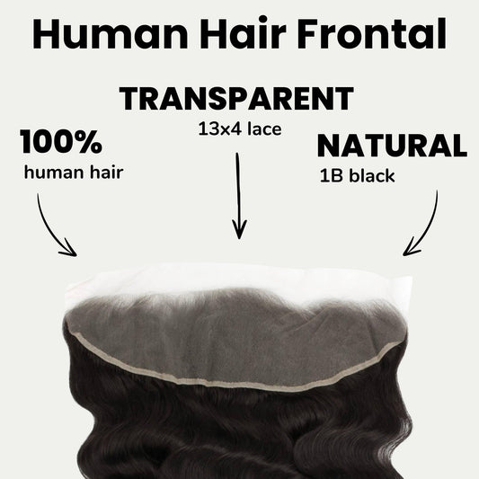 Loose Wave 13x4 Transparent Lace Human Hair Frontal Luxegan