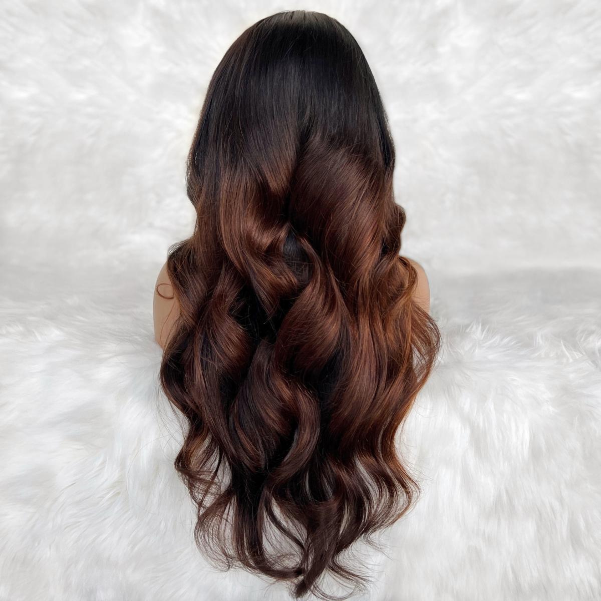 Luscious Glueless 5x5 HD Lace Professionally Colored 100% Human Hair Closure Wig Luxegan