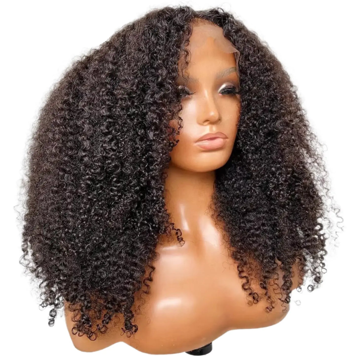 Mongolian | Kinky Curly | Human Hair | Lace Front | Lace Closure Wig