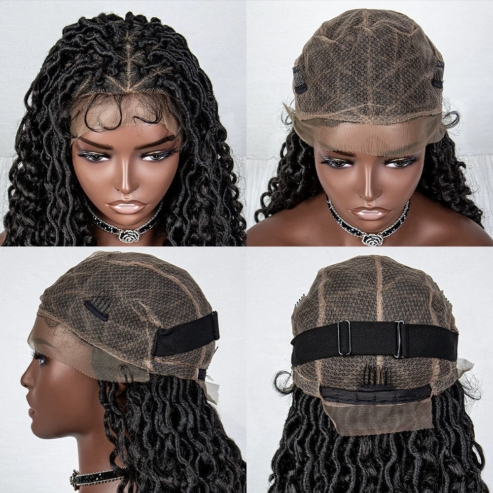 African Braids Full Lace Wig | Dreadlocks Style | Synthetic Hair | Comfortable & Stylish