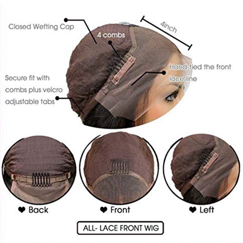 Long Curly U Part Lace Wig - 90% Human Hair Blend - Loose Wave African Wig - Sweet & Cute Style