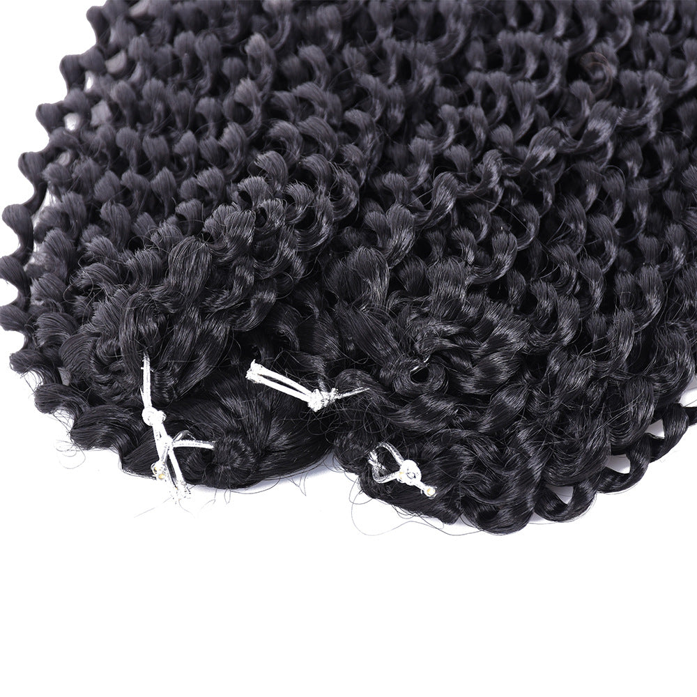 18-Inch Water Wave Passion Twist Wig | European & American Style Water Ripple Crochet Synthetic Fiber Luxegan